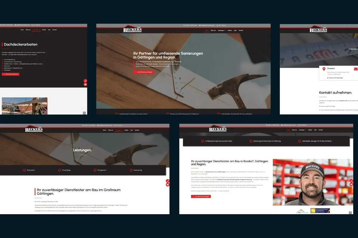 Webdesign für Dachdecker aus Göttingen